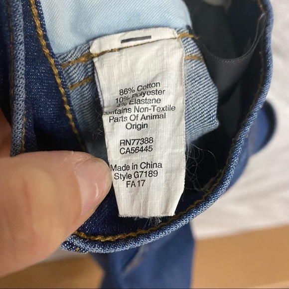 Madewell | 9”High Rise Skinny Jeans Patty Wash Size 26 Raw Hem Jeans - Picture 9 of 10